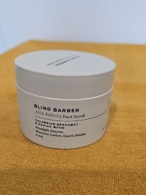 Blind barber AHA _refining Face Scrub With Bioactive Carbon 6oz NWOB